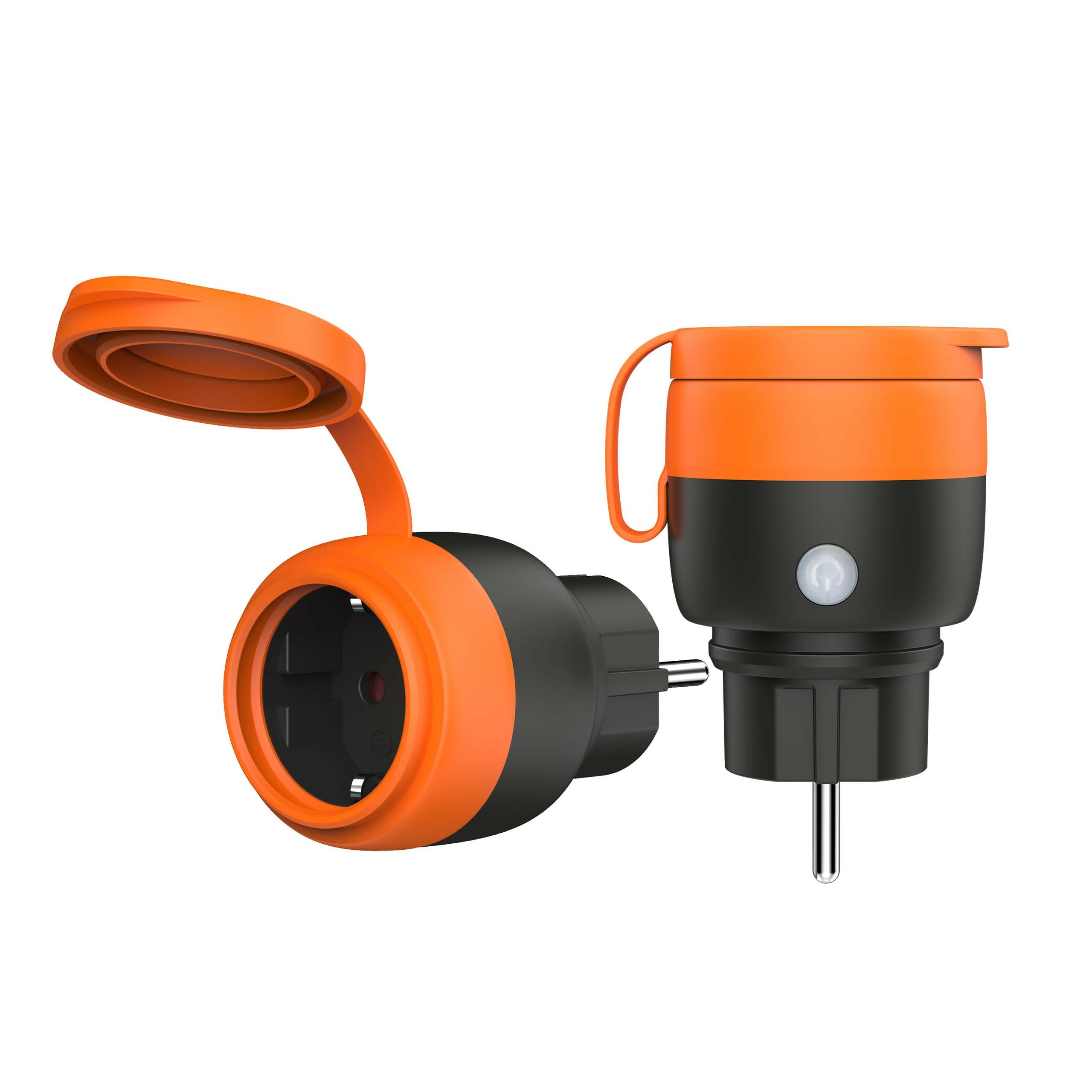 UCOMEN Wi-Fi-Außensteckdose, IP44 wasserdicht, Stromüberwachung, Smart Life APP, 16 A 3680 W, 2,4 GHz, für Außenbeleuchtung, Gartengeräte, Weihnachtsdekorationen, 1/2/4er-Pack