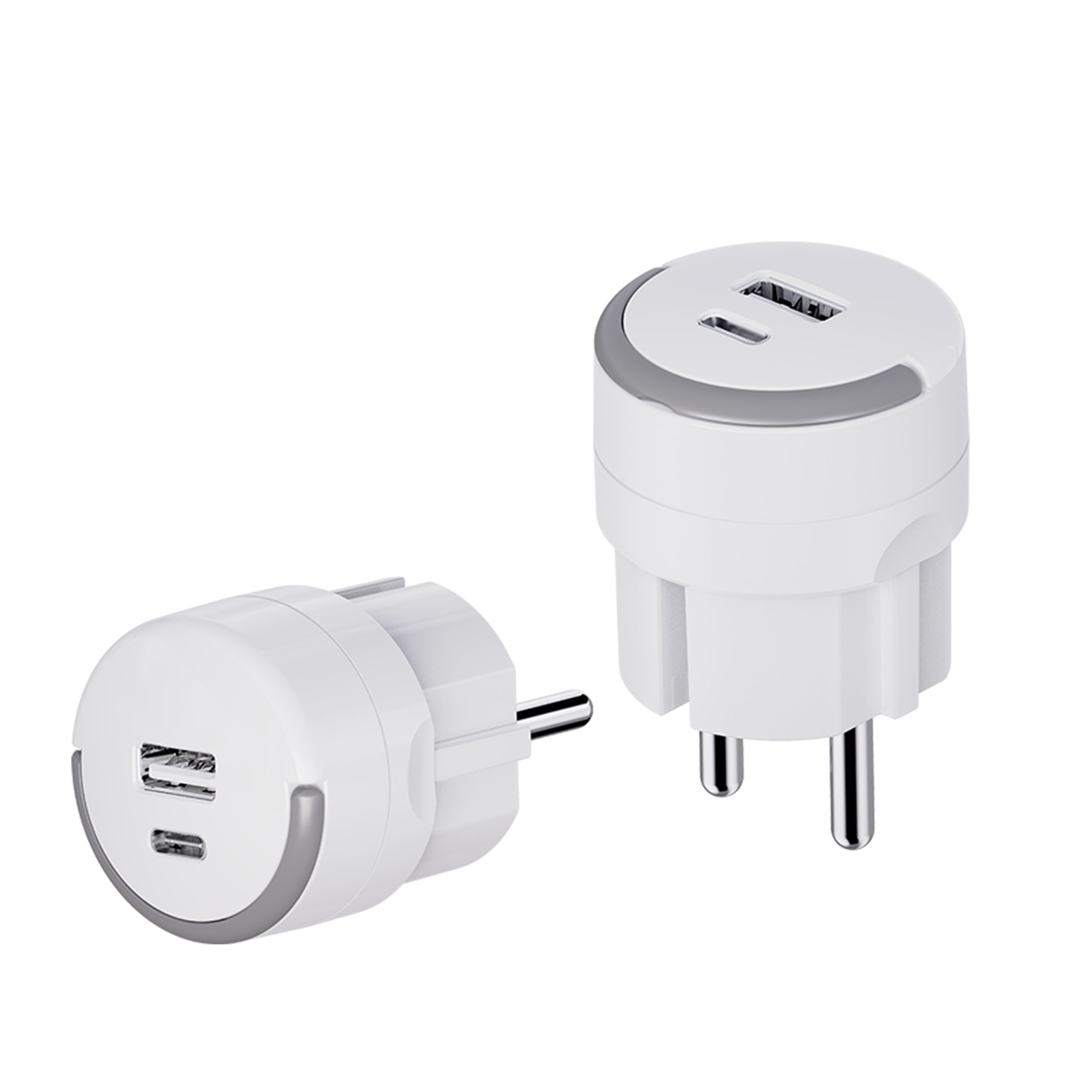 UCOMEN 20W USB A+C Charger, Quick Charge 3.0, PD Charger, White