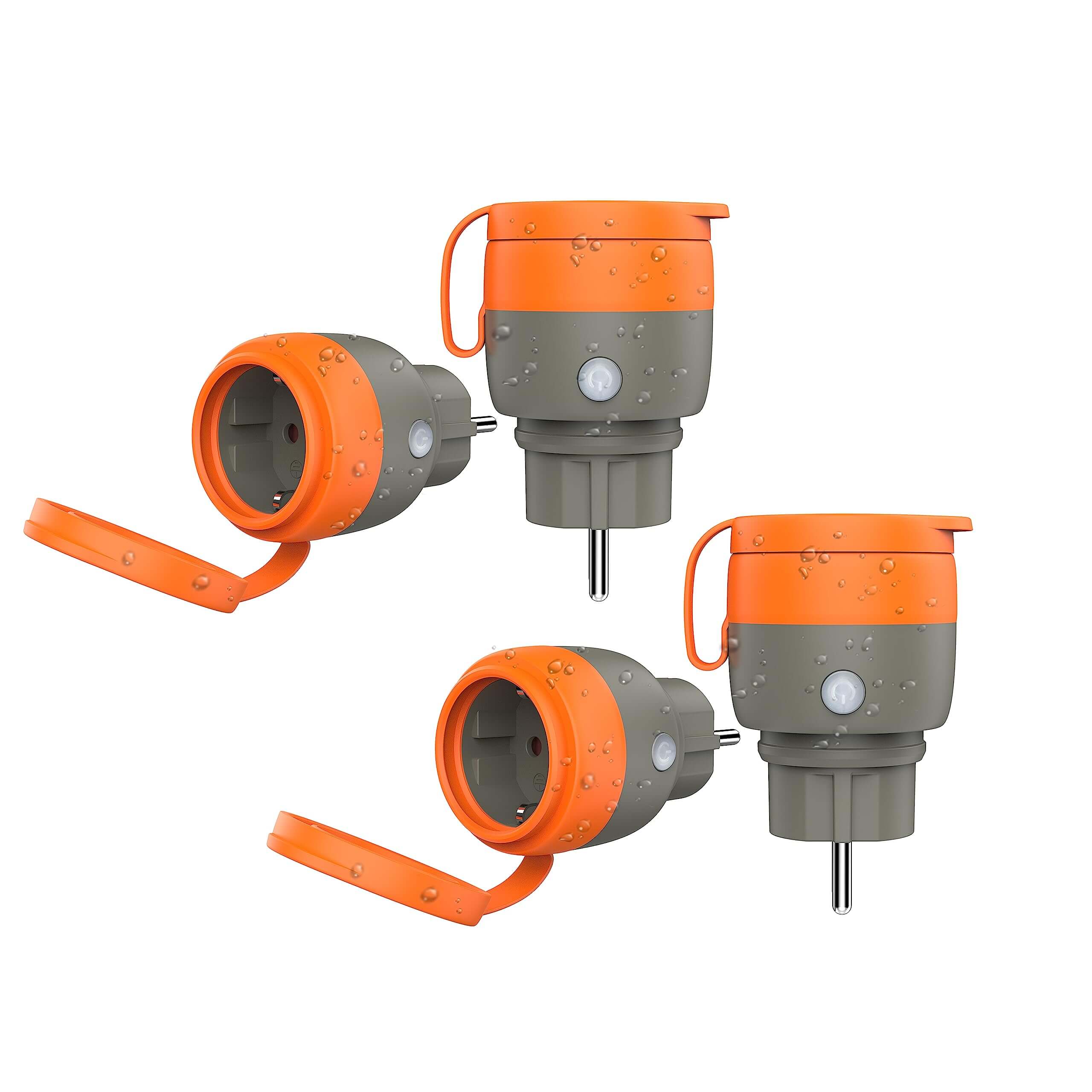 UCOMEN Outdoor Wi-Fi Socket, IP44 Waterproof, Compatible with Alexa and Google Home, 2.4GHz Only